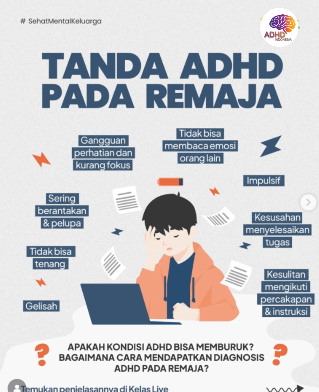 Screening ADHD Non-Diagnostik: Edukasi Awal bagi Orang Tua di Kabupaten Jember